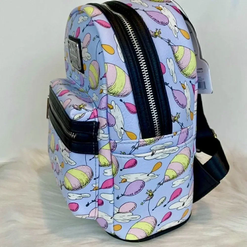 Loungefly Dr. Seuss Oh the Places You’ll Go Mini Backpack & Wallet NWT